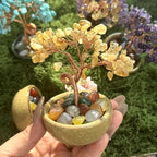 Amethyst Crystal Tree Reiki Natural Crystals Base Copper Wire Tree Life Spiritual Meditation Energy Tree Room Decor Gifts