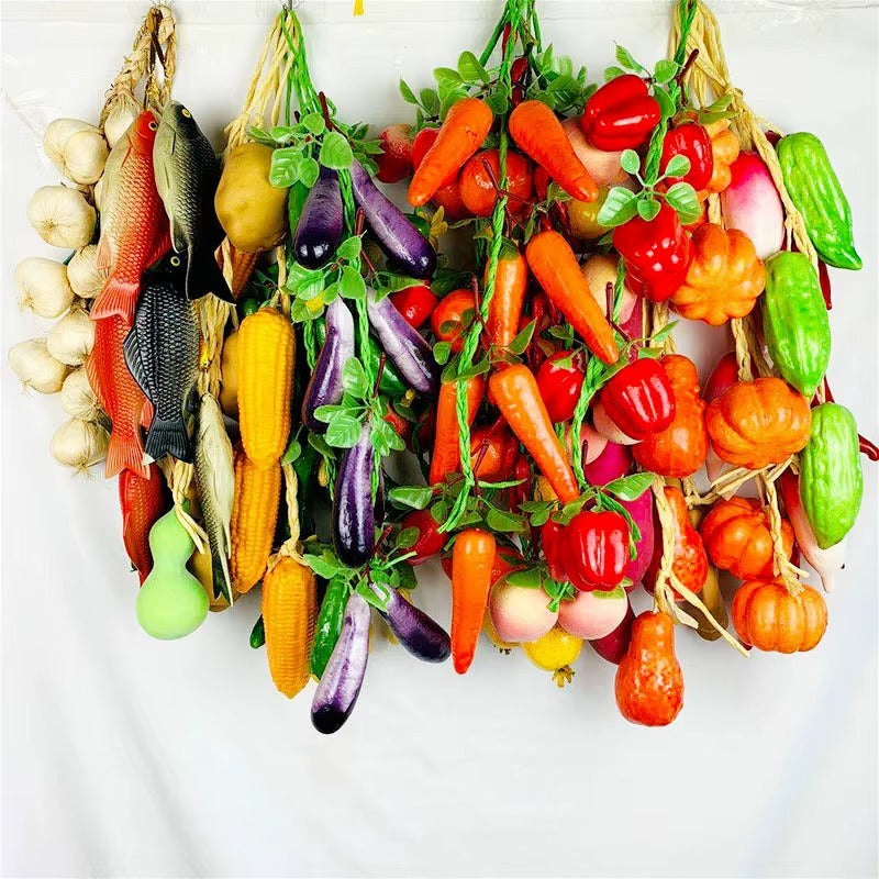 Artificial Simulation Food Vegetables Fake Chili Pepper Fruit Photography Props For Decoration Room Home Christmas Wall Decor