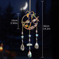 Crystal Suncatcher Wall Hanging Home Decor Natural Stone Gemstone Pink Quartz Fluorite Agate Amethyst Tree of Life Dream Catcher