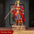 Journey to The West Chinese Myth Wukong Monkey Statue Heroes Sculpture,Computer Desk Myth Wukong Collectibles Wukong Decoration(Wukong Statue)