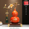 Magnolia Gourd Ornament, Luxury Chinese Style Decor, Hallway Cabinet Desktop Art Deco, Housewarming Gift