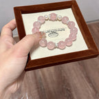 Natural Jelly Milky Rose Quartz & Freshwater Pearl Bracelet for Women Jewelry