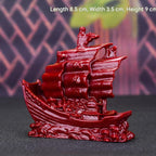 Purple Cinnabar Fortune Tree Ornament, Smooth Sailing Lucky Money Tree Decor, Home & Car Interior Display