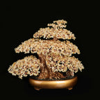 Natural Amethyst Money Tree, Hand Woven Feng Shui Ornament, Wealth & Luck Decor for Home Office, Gift for Business Opening & Fortune Blessing