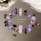 Natural Amethyst Bracelet for Women, Premium Crystal Jewelry for Students & Office Workers