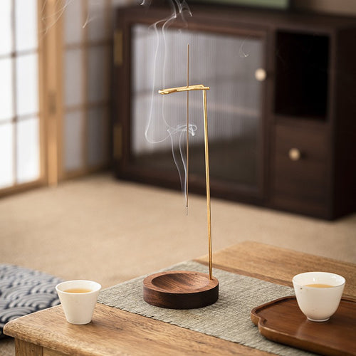 Creative Backflow Incense Burner, Zen Incense Stick Holder, Indoor Aroma Censer for Sandalwood & Agarwood, Upside-Down Incense Decor for Home