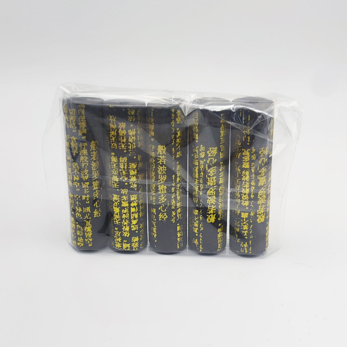 Five-Way Wealth God Manifest Writing Incense Sticks, Thick Round Black Wealth Incense, Natural Tibetan Sandalwood Cylinder Line Incense, Ritual Prayer Incense for Blessing, Meditation and Home Altar