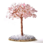 Natural Crystal Money Tree Ornament, Money Bag Wealth Tree Handcrafted Prosperity Decor, Premium Business Gift Desktop Ornament for Home & Office Good Fortune