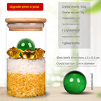 Anrenshui Feng Shui Glass Bottle Ornament with Six-Emperor Coins, Home Decor for West-Facing Bedhead & Northwest Toilet, Bedroom Living Room Lucky Decoration