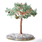 Natural Crystal Money Tree Ornament, Money Bag Wealth Tree Handcrafted Prosperity Decor, Premium Business Gift Desktop Ornament for Home & Office Good Fortune