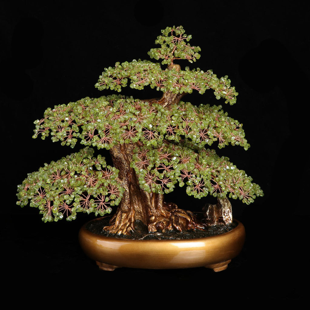 Natural Amethyst Money Tree, Hand Woven Feng Shui Ornament, Wealth & Luck Decor for Home Office, Gift for Business Opening & Fortune Blessing