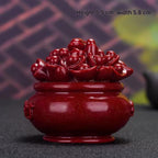 Purple Cinnabar Fortune Tree Ornament, Smooth Sailing Lucky Money Tree Decor, Home & Car Interior Display