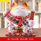 Lucky Cat Shaking Hand Ornaments Large Electric Cashier Home Store Opening Gift Ceramic Ornaments