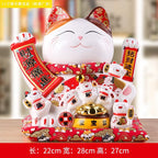 Lucky Cat Shaking Hand Ornaments Large Electric Cashier Home Store Opening Gift Ceramic Ornaments