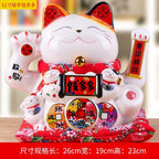Lucky Cat Shaking Hand Ornaments Large Electric Cashier Home Store Opening Gift Ceramic Ornaments