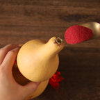 Natural Open Mouth Gourd Pendant, Real Dried Gourd with Eight Trigrams, Wall & Door Hanging Ornament, Indoor Home Decor for Bedroom & Entryway