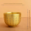 Brass Bai Fu Hundred Blessings Jar, Mini Brass Wealth Treasure Bowl Ornament, Five Tigers Blessing Ashtray, Prosperity Desktop Handicraft Decor for Home Office